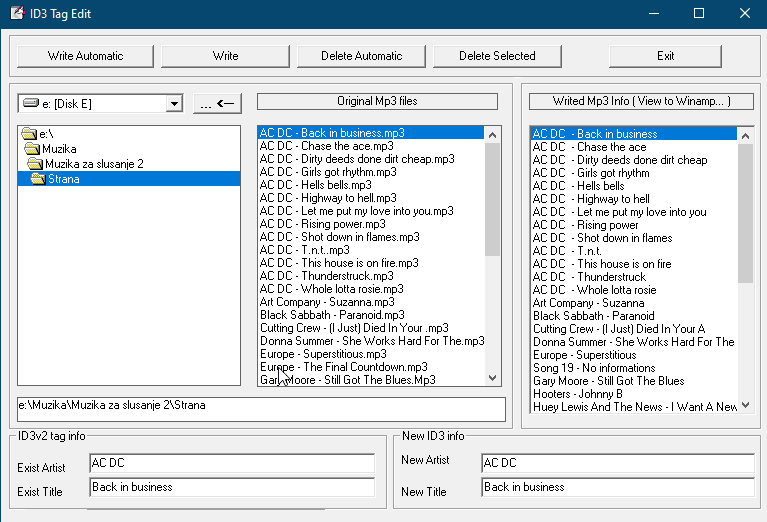 mp3 ID3 tag editor